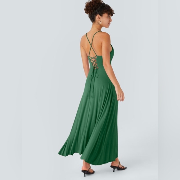 HALARA Emerald Maxi Dress with Side Slit - Picture 2 of 7